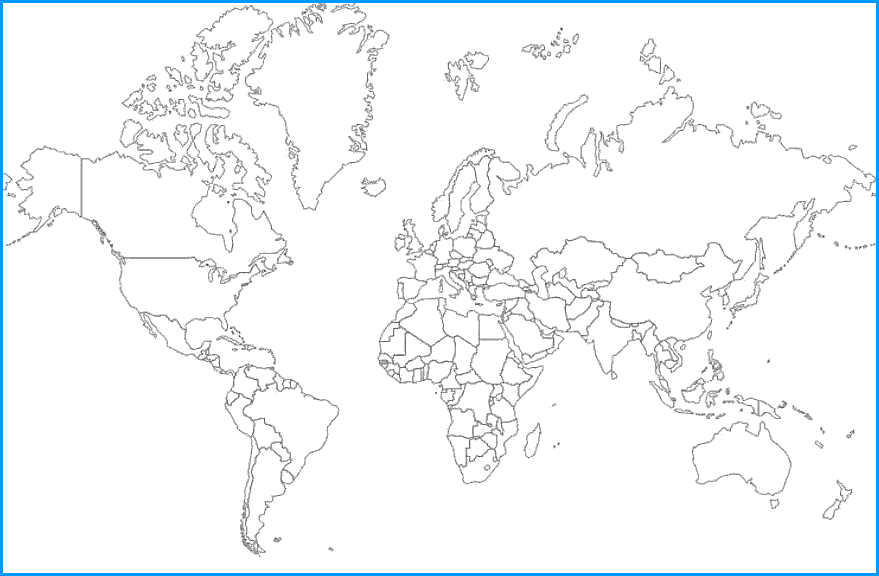 Worldoutlinemap
